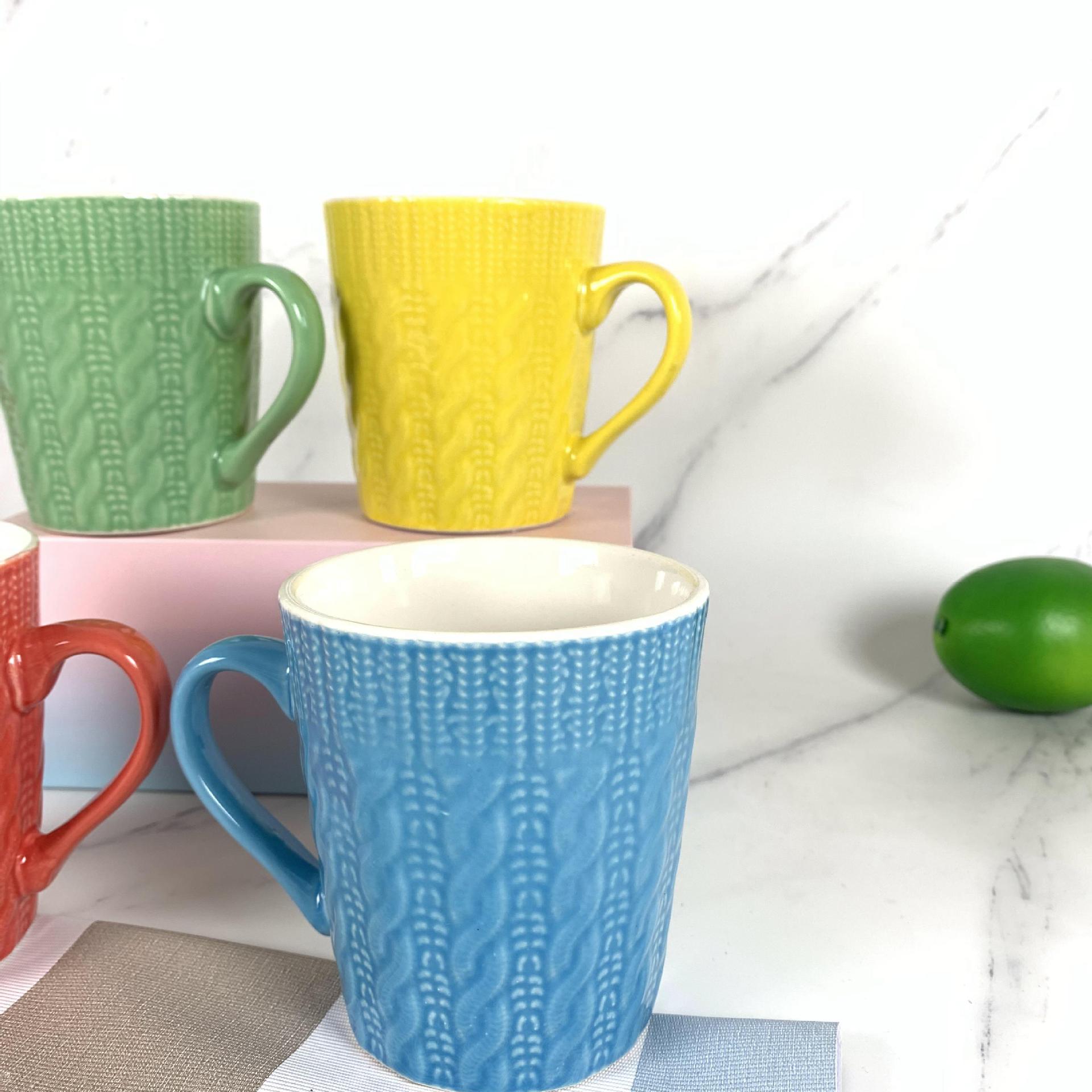Necesidades diarias Taza de cerámica al por mayor taza de consumición doméstica Taza de cerámica hombres y mujeres taza de pareja doméstica Oficina Creativa