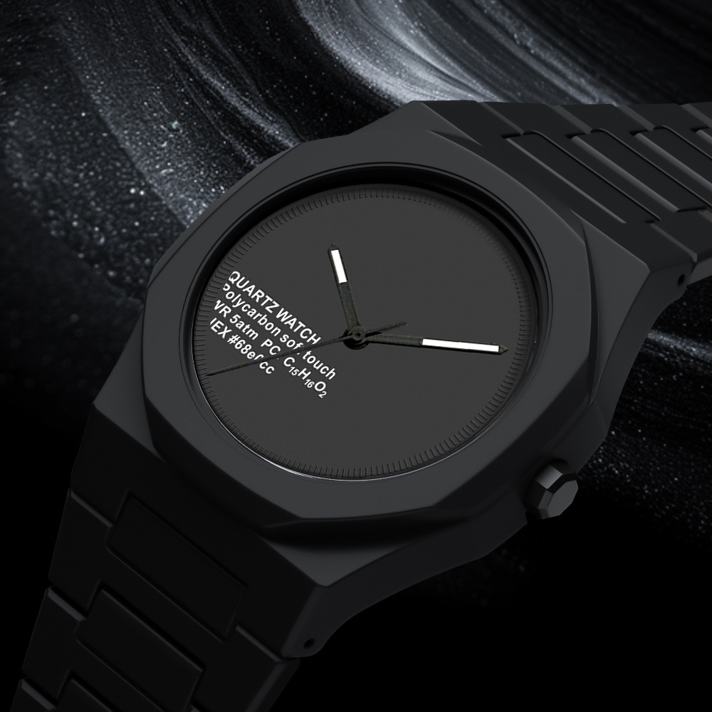 Watches Men's High-End Waterproof Watches Southeast Asia and Middle East Popular Plastic Quartz Watches Cross-Border Watch Wholesale