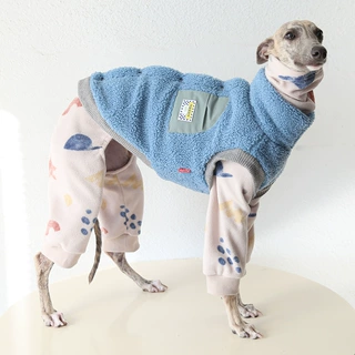 Petstyle 户外加厚绒马甲 意大利小灵缇惠比特宠物衣服跨境亚马逊