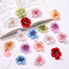 山茶花仿真花装饰假花花朵diy材料婚庆用花古风发饰头饰拍摄道具