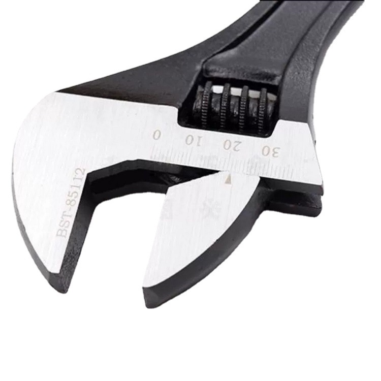 Llave ajustable al por mayor herramientas de hardware manual de 12 pulgadas trinquete llave ajustable en vivo Luo llave móvil fábrica