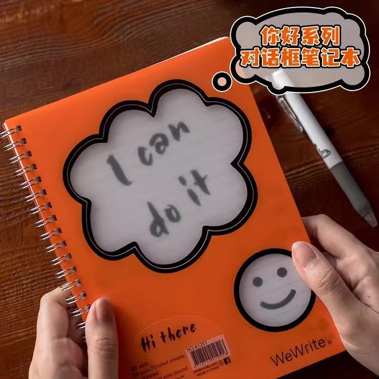 Fumigao Hola bobina libro A5 colorido libro a rayas A5 Notebook B5 tablero de mensajes transparente Bloc de notas libro de grabación