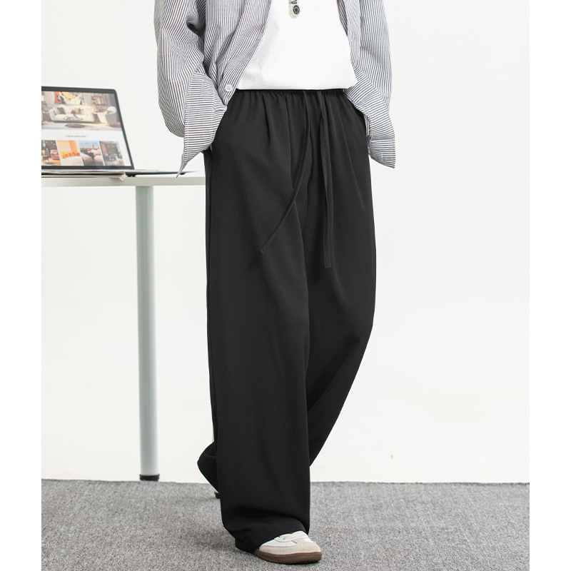 Cool and Breathable Casual Pants for Men, Spring/Summer 2026, Thin Straight-Leg Loose Fit, Wrinkle-Resistant, Basic Versatile Long Pants