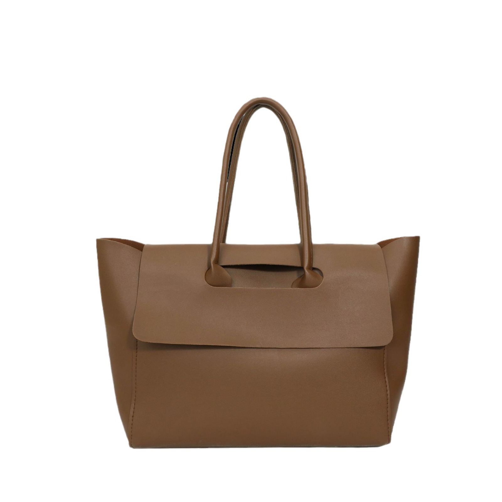 2024 Donna Nuovo Lare Capacità Alta Qualità Texture Semplice Tempo Libero Colore Solido PU Versatile Trendy Portatile Ascellare_voghion.com