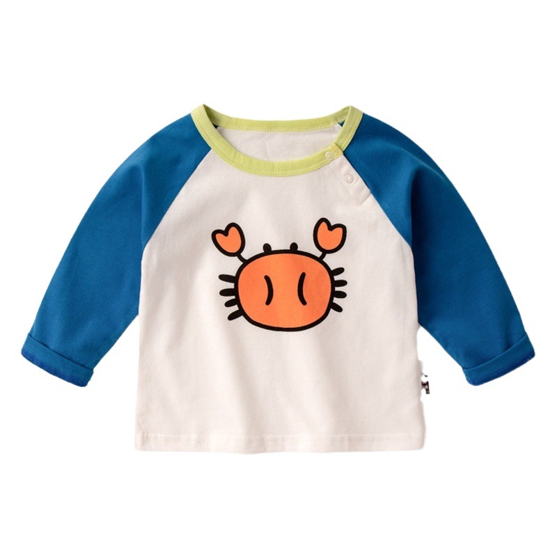 Dudu Home Baby Camiseta de manga larga Primavera para mujer Camisa de fondo para niños Tops para niños Ropa para niños Ropa para bebés