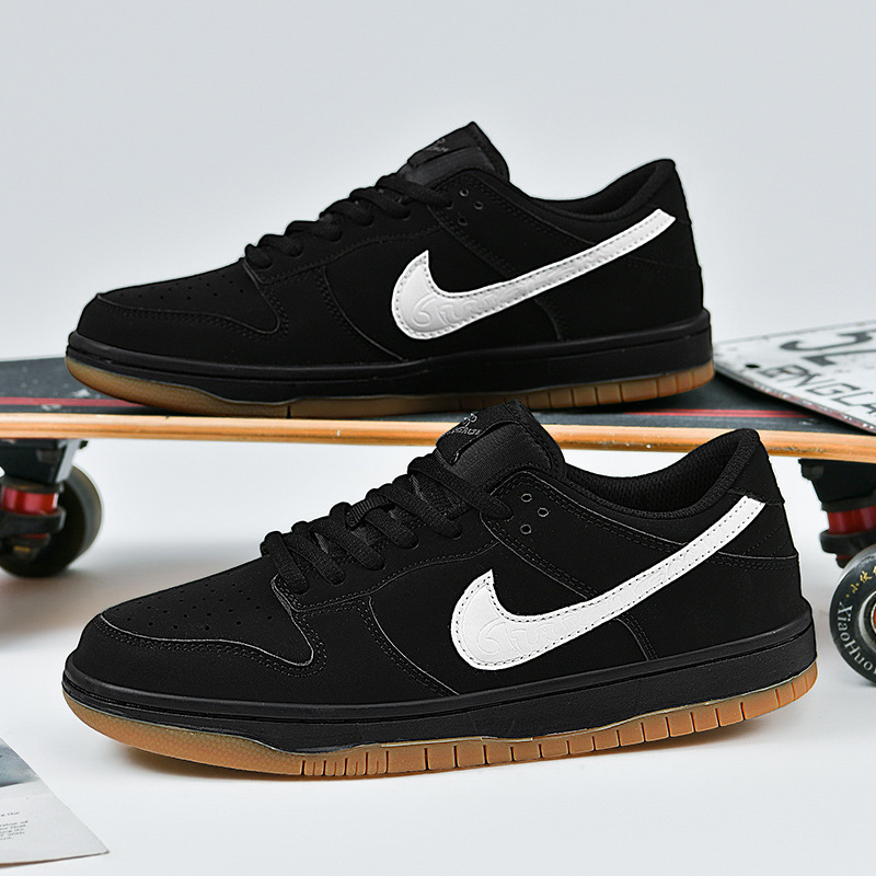 Putian Aj Air Force One Year of the Dragon Limited Men's and Women's Shoes Low-Cut Sneakers Dunk Bubble Gum Autumn and Winter Men's Small Black
