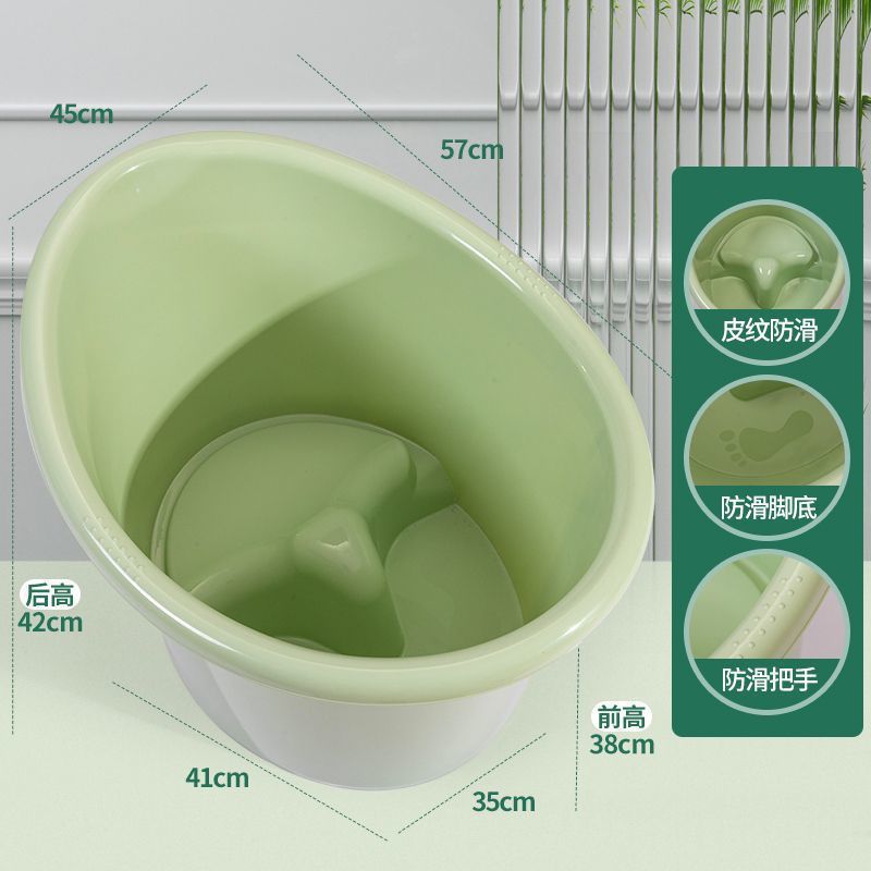 뉴 그린 + 미끄럼 방지 스툴 [0-7세] 두꺼운