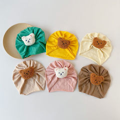 Infant Hat Spring and Autumn Thin Pure Cotton Indian Hat for Boys and Girls, Cute and Adorable, Protective Forehead Hat for Newborns and Fetus