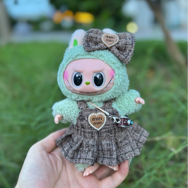 LABUBU拉布布娃衣17cm手工制造甜美小香风裙装少女心必备|undefined