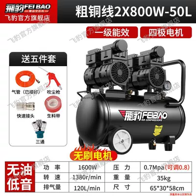 Hava kompressorları, Air Compressor High Pressure Air - thick-copper-wire-2x800w-50-liters-free-five-piece-set