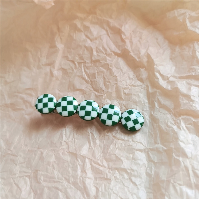 Wholesale Jewelry Plaid Acetate Hairpin Nihaojewelry display picture 12