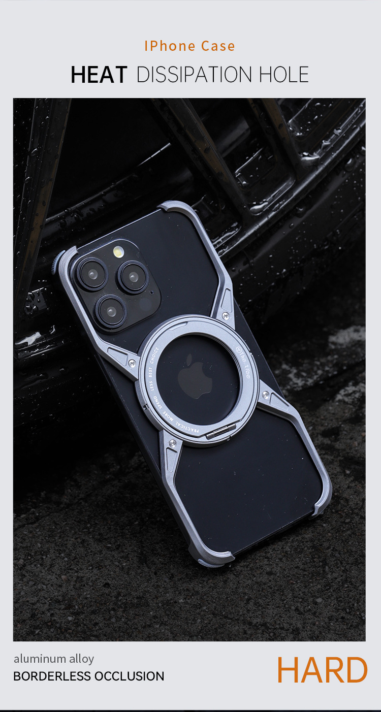Ốp lưng điện thoại iPhone kim loại chống rơi có nam châm hút, phù hợp iPhone 17 Pro Max / 16 Pro — M07magsafe từ tính/360°Vỏ chân đế xoay màu cam, M07magsafe từ tính/360 ° Vỏ chân đế xoay màu xanh, Ốp lưng từ tính M07magsafe/giá đỡ xoay 360 ° Haoyue bạc, Vỏ giá đỡ từ tính M07magsafe/xoay 360 ° màu xám không gian sâu chi tiết 13