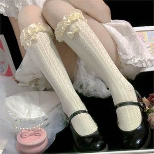 Japanese Style Cute JK Lolita Socks Women's Summer Thin Student Lace Lolita Socks Soft Girl Socks