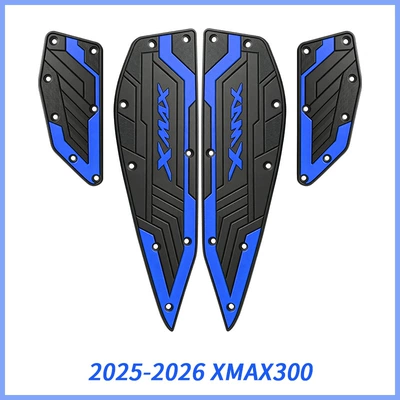 Suitable for YAMAHA XMAX300 footrest rubber, motorcycle modification accessories, non-slip foot pads (Motorcycle pedals) - blue