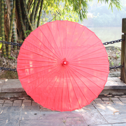 Factory-Direct Pure Color Craft Umbrella, Jiangnan Performance Umbrella, Chinese Style Dance Ancient Decor Prop Umbrella