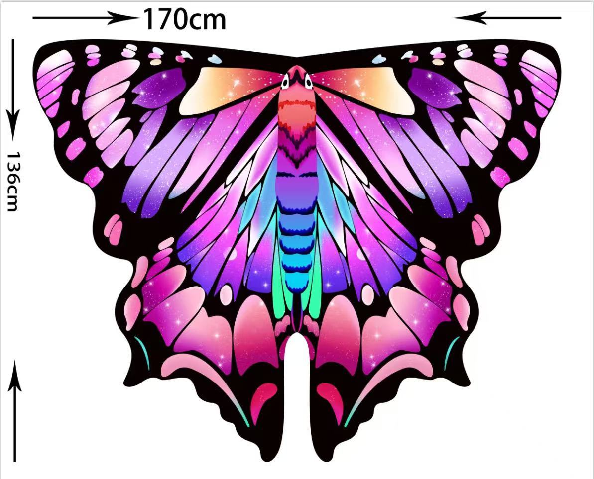 Capa giratoria con alas para danza del vientre, accesorio de cosplay, decoración estilo INS, elección de influencers para sesiones de fotos