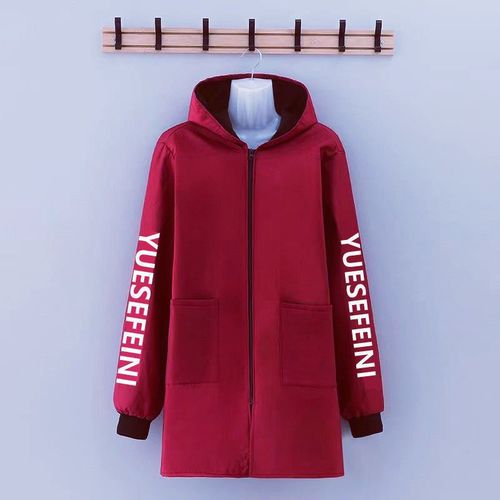 Large size protective raincoat with thermal lining, autumn fashionable new workwear for men and women, anti-dirt apron, hooded jacket large