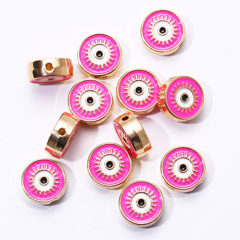 30g Weight Beads Jewelry Making Type 12mm Jewelry Making Size DIY Jewelry Accessories Classification 20 PCS/Package Quantity Alloy Material Devil's Eye Pattern Plating Design Retro, Classic Style Style 20 PCS/Package 12mm Alloy Devil's Eye DIY Jewelry Accessories Beads 4