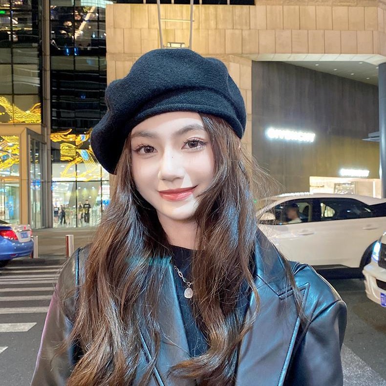 Women's Vintage Wool Beret For Autumn And Winter Hat_voghion.com