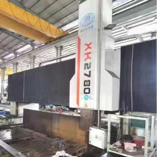 出售武汉实佳动柱4X8米数控龙门加工中心，西门子系统，广东试机