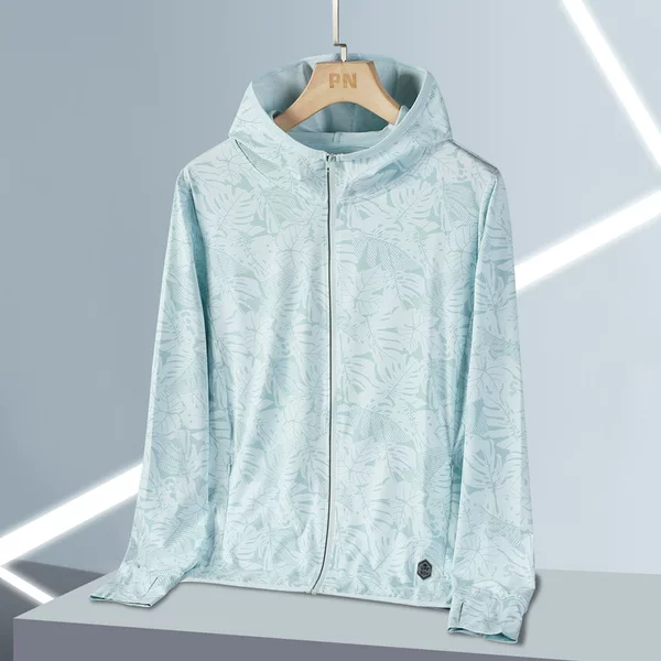 Summer UPF50 sunscreen clothing for men and women with breathable UV protection coat sunscreen clothing ice silk outdoor skin clothing
