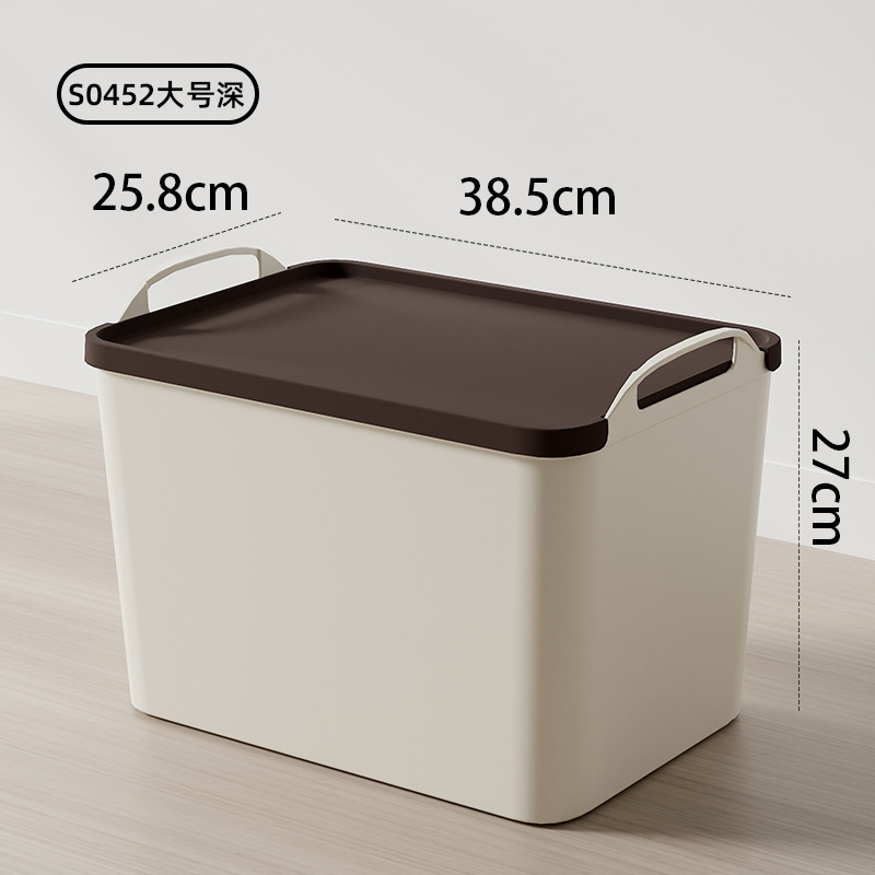 Selección estricta caja de almacenamiento de estilo crema vintage ropa para el hogar con tapa armario organizador sala de estar caja de almacenamiento de gabinete completo