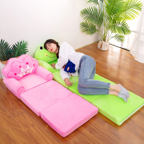 Factory direct supply of children's sofa cute cartoon folding small sofa boy and girl baby toddler child seat dual use
