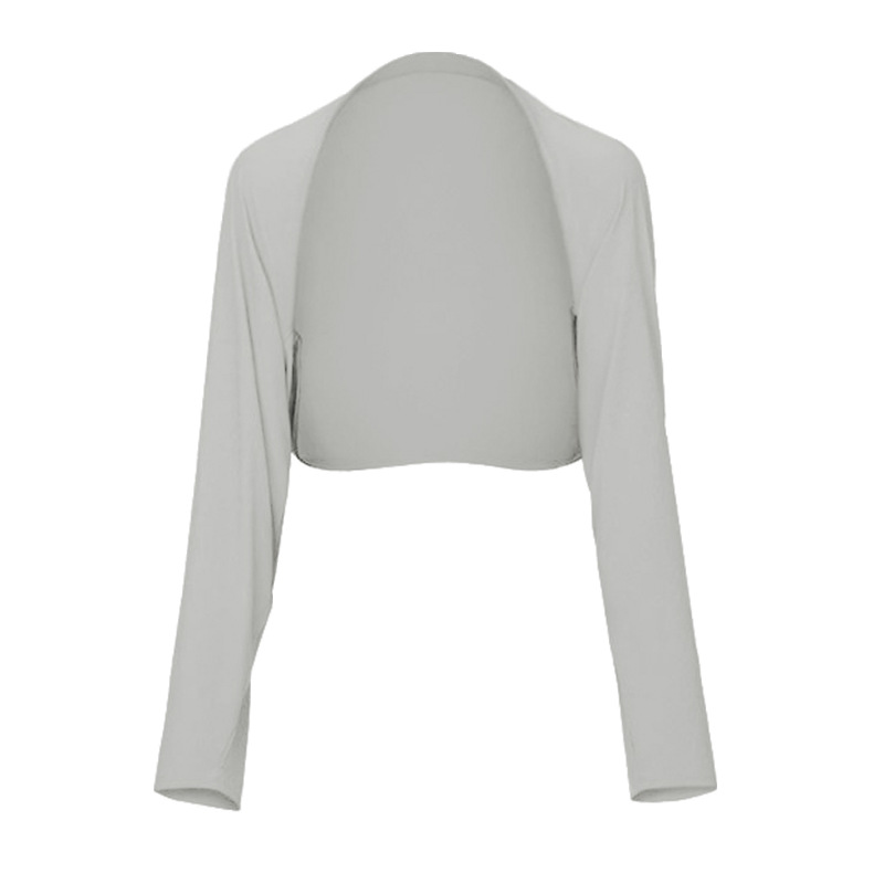 Sopa solar para mujeres de verano al aire libre sombrilla hielo respirable manga camisa de aire acondicionado abrigo solar corto pequeño hombro