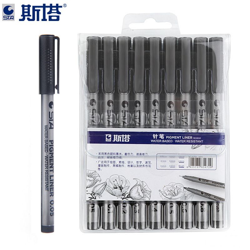 Stasta Needle Pen Gouxie Pen Sketch Pen Signature Sketch Cartoon Making Pen 8050 Stasta Needle Pen Gouxie Pen Sketch Pen Signature Sketch Cartoon Making Pen 8050