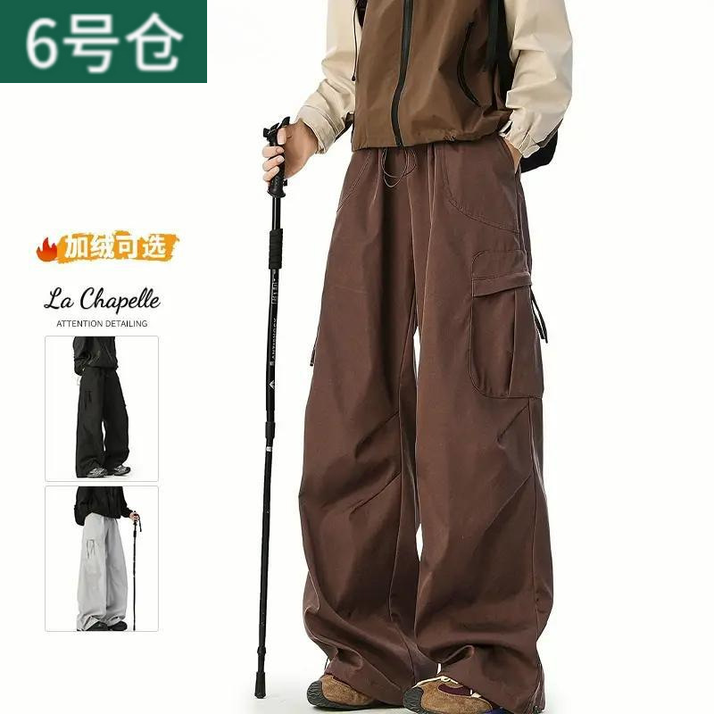 Outdoor Softshell Pants for Men and Women, Winter American-Style Triple-Protection Functional Hiking Pants, Fleece-Lined Workwear Casual Long Pants