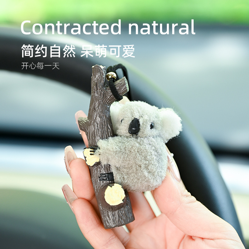 Espejo retrovisor de automóvil colgante de automóvil de alta calidad colgante de automóvil colgante de koala colgante de automóvil niñas adornos adornos lindos
