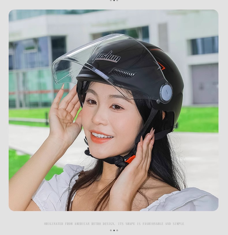 Electric Vehicle Helmet 3C Certified Men and Women Summer Sun Protection Breathable Half Helmet Battery Motorcycle Helmet