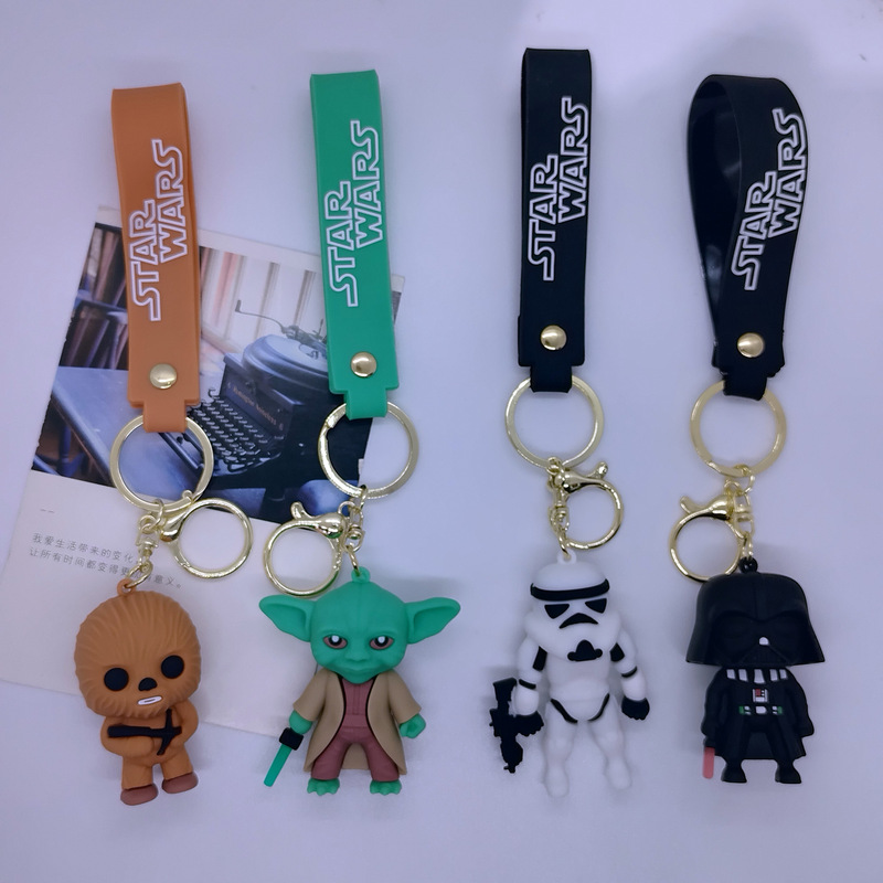Cross-border Creative Cartoon Star Wars Doll Key Chain Pendant Bag Car Key Chain Accessories Gift Wholesale