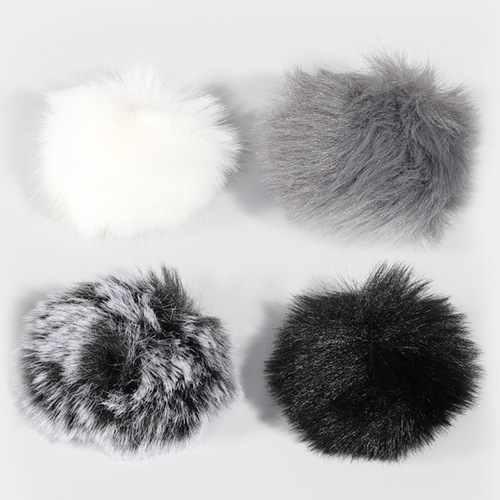 Cross-border Little Bee Microphone Lavalier Microphone Windproof Wool Cover Outdoor Photography Interview Live Broadcast Microphone Cotton Cover