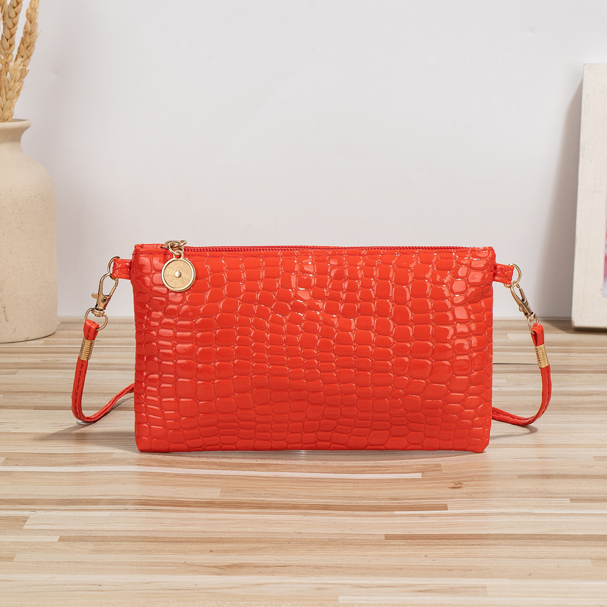 Nuevo cocodrilo estampado bolso de mano mini bolso cuadrado bolso de monedas de mujer mochila de hombro bolso de cambio de llaves image 11