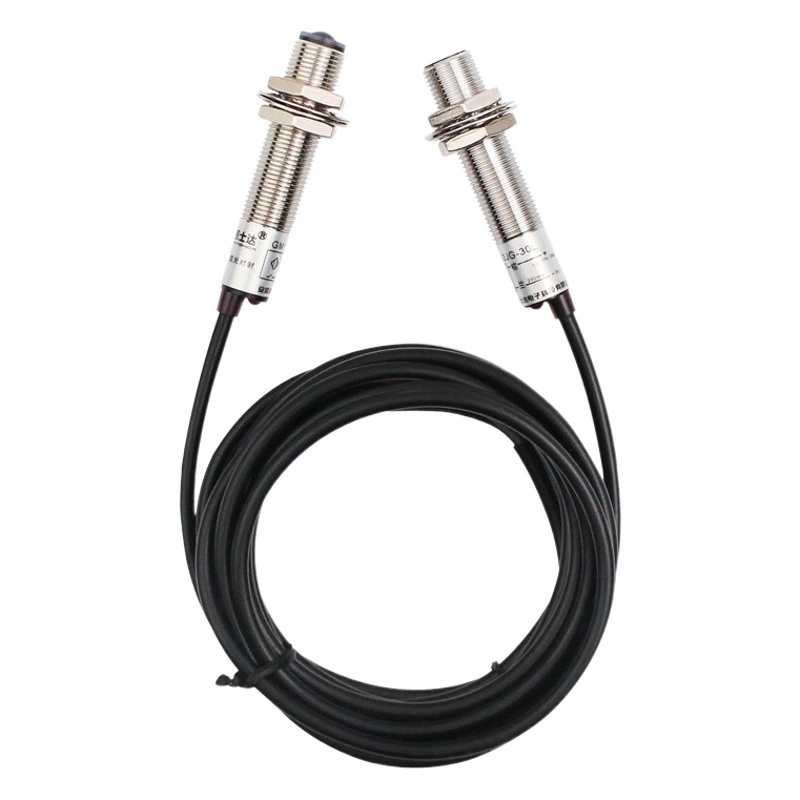 Датчик фотоэлектрического переключателя сквозного луча, лазерный инфракрасный DC12V/24V DC, трехпроводной E3F-D20C1L на большие расстояния