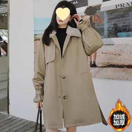 派克服棉衣工装外套冬季潮新款收腰显瘦2025棉服女中长款加绒加厚