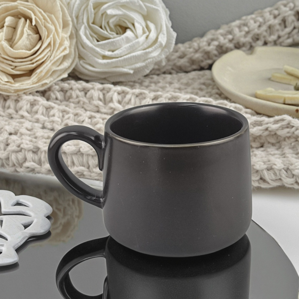 Taza de cerámica de temperatura media Taza de bebida de cerámica nórdica minimalista Taza de leche Taza de desayuno Taza de café LOGO personalizable