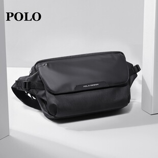 POLO Chest Bag Men's Casual Crossbody Bag Large Capacity Shoulder Bag Sports Shoulder Bag Lightweight iPad Mobile Phone Bag