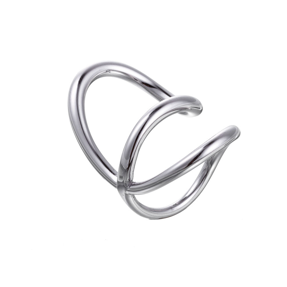 Plating Design Simple Style Classic Style Solid Color Titanium Steel Plating Women's Rings