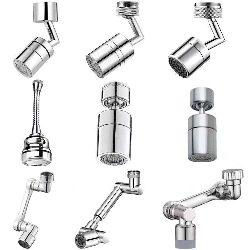 Kitchen Robotic Arm Universal Faucet Extender Anti-Splash Faucet Aerator 1080 Degree Rotating Universal Rocker Arm