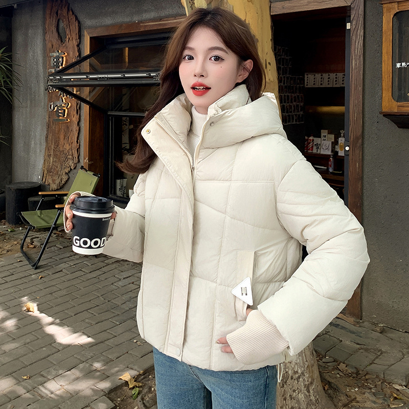 2025 invierno nuevo algodón con capuzas de moda exterior versátil chaqueta de algodón de los estudiantes chaqueta de pan chaqueta image 8