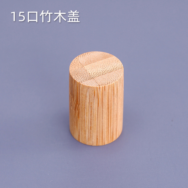 Venta al por mayor directa de fábrica en stock bayoneta botella de perfume cilíndrica multicolor cubierta de madera cosméticos cubierta de palo de rosa