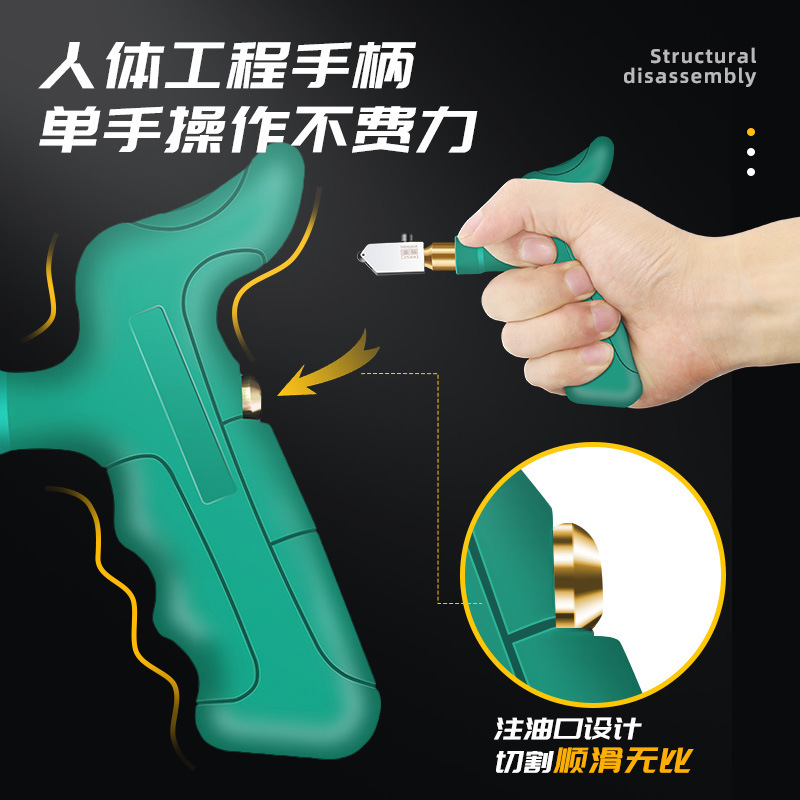 Abridor de azulejos de vidrio, cuchillo de corte, artefacto cerámico, cuchillo de corte de azulejos de mano, cuchillo de raspado de diamante, vidrio grueso