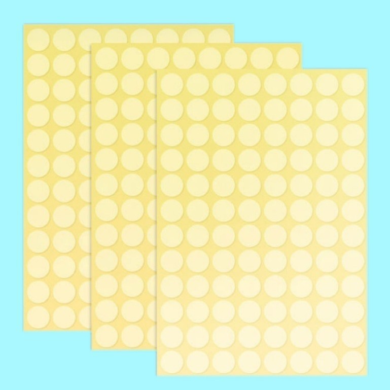 Pegatinas de sellado redondas transparentes extraíbles Pegatinas de sellado sin costuras Pegatinas de puntos sin dejar marcas Pegatinas adhesivas transparentes