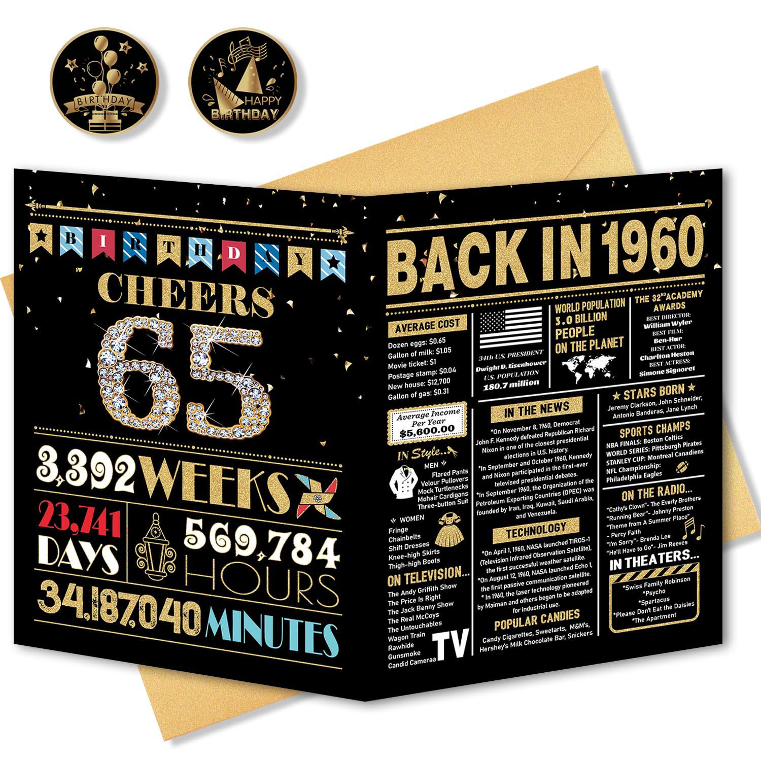 스티커가 없는 65 블랙 골드