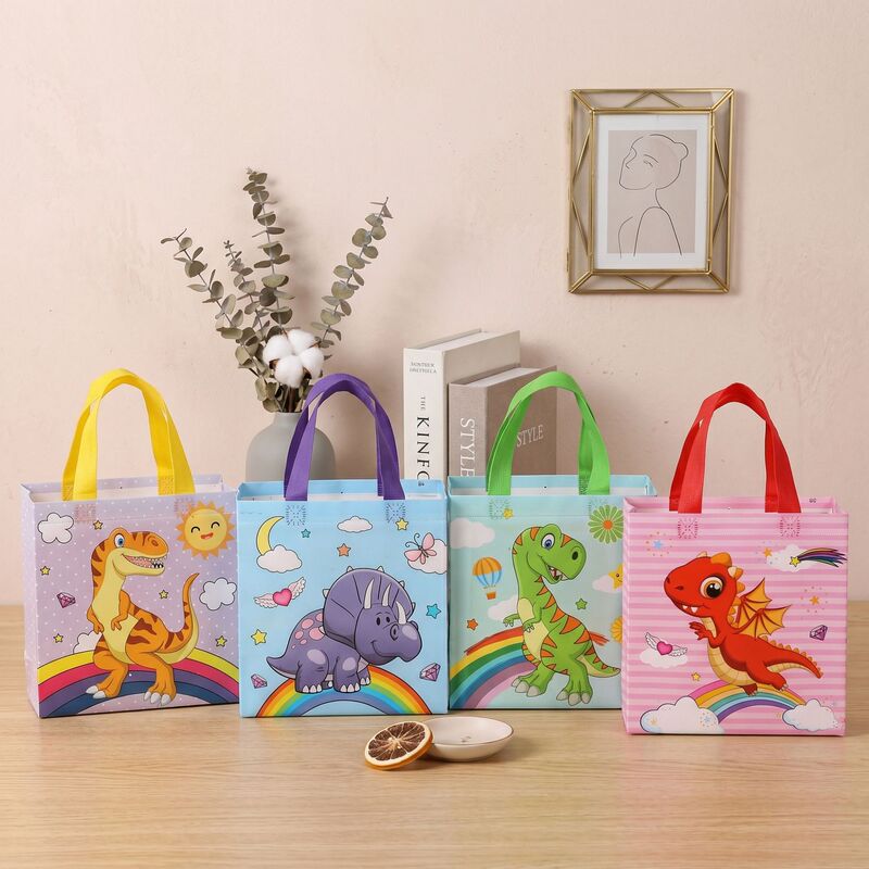 Factory Direct Sale Cartoon Dinosaur Tote Bag Happy Birthday Tote Bag Souvenir Gift Bag Gift Bag Children's Birthday H Factory Direct Sale Cartoon Dinosaur Tote Bag Happy Birthday Tote Bag Souvenir Gift Bag Gift Bag Children's Birthday H