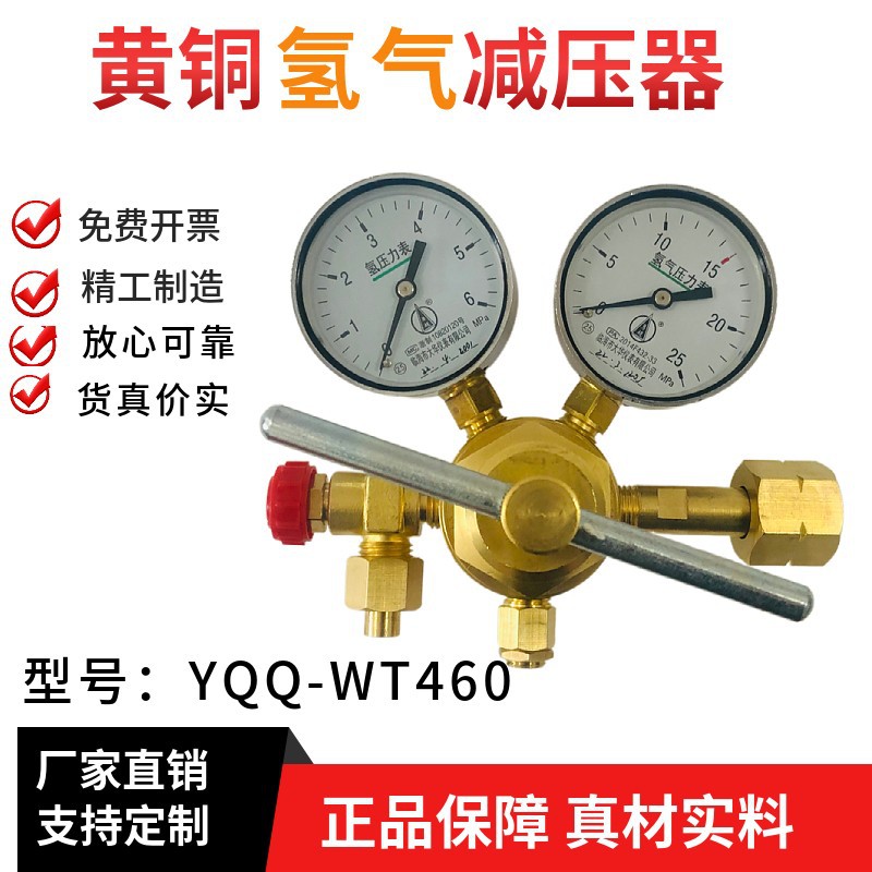 氢气减压器YQQ-WT460减压阀压力表氧气氮气空气氩气二氧化碳氦气