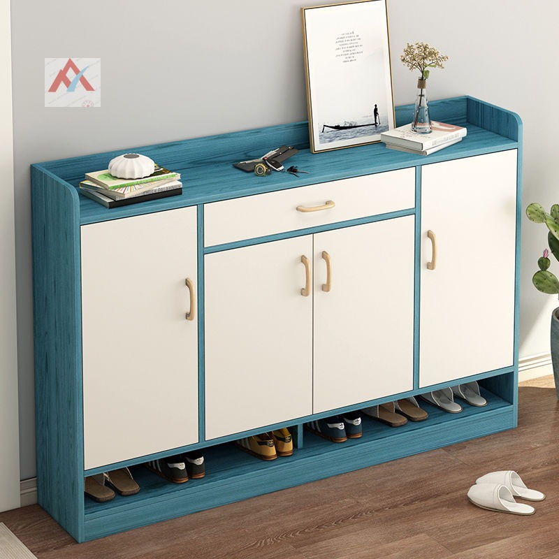 Shoe cabinet household Doorway multi-function Wooden shoes Shelf simple and easy multi-storey Entrance Storage cabinet capacity