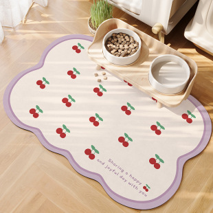Spot Pet Diatom Mud Anti-Slip Mat Cat Bowl Mat Cat and Dog Cat Eating Mat Waterproof and Leak-Proof Edible Mat